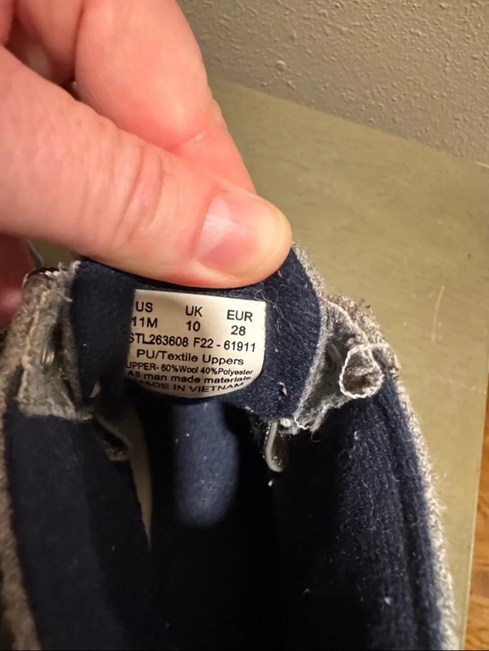 Sperry Navy and Gray Kids Duck Boots size 11
